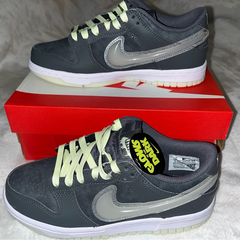 Nike Dunk Low BG Iron Grey/ Cool Grey Lime
